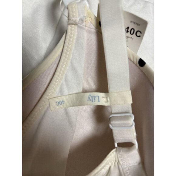 motherhood maternity nursing bra 40C White Polka Dot - Picture 5 of 7